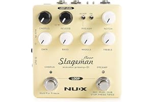 Previo acústico NUX, salida DI, 3 efectos incorporados