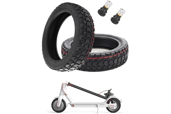 Fututech 8,5 Pouce 50/75-6,1 (8 1/2 * 2) Pneu sous Vide Tout-Terrain pour Xiaomi M365 1S Pro Pro2 Lite Scooter avec Pneu 8,5 Pouce Antidérapant Antidéflagrant Accessoire Trottinette