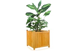 MELKO Jardin Pot de fleurs/Jardinière en bois 50 cm x 50 cm x 50 cm (L x l x h)