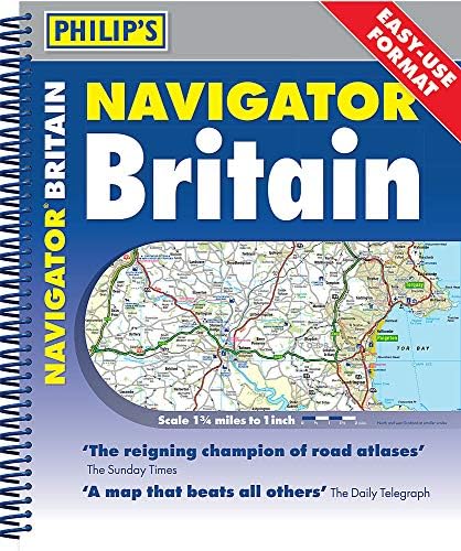 Philip's Navigator Britain Easy Use Format: Spiral (Philip's Road Atlases)