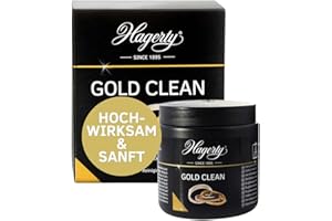 ‎HAGERTY Hagerty Gold Clean Goldbad 170 ml I Effektives Schmuck-Tauchbad zur Reinigung von Gelbgold Weißgold Rosegold Rotgold I Goldschmuck Reiniger für erneuerten Glanz I Schmuckreinigungsbad mit Tauchkorb