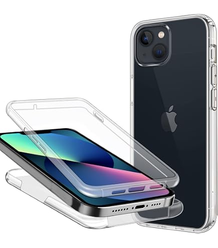 Custodia Trasparente SURITCH Per IPhone 13 6.1" - Protezione Integrata Antiurto Con Bordi Rosa - Foto 7