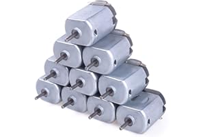 ANGEEK 10x Mini Silnik DC 1.5V-6V Micro130 Silnik elektryczny 23000RPM Silny silnik magnetyczny do zabawek samochodowych Robot DIY Wentylator Projekt naukowy STEM