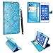 Produktbild SONY XPERIA Z1 COMPACT/ MINI VARIOUS PU FLIP LEDER HÜLLE ETUI TASCHE SCHALE + GUARD + STYLUS BY GSDSTYLEYOURMOBILE {TM (Rose Sky Blue Diamond Book)