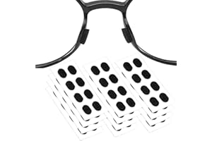 ULAWELLOR 48 Paia Naselli per Occhiali Adesivi,Naselli in Schiuma Morbida Naselli Antiscivolo per Occhiali Naselli per Occhiali da Sole,Naselli per Occhiali Antiscivolo Sottili Naselli