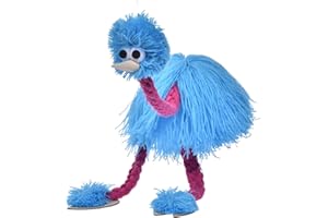Genikeer Walking Ostrich Puppet | Funny Interactive Bird Puppet | Ostrich Puppet Strings | Plush Marionette Toy Pull String Puppet | Handmade Ostrich Marionette Puppets String Doll For Kids