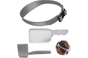 ERIOSCAR 3 Stück Haarschneidekamm Friseur Kamm, Haarschneidekamm Haare Schneiden Set, Barber Kamm übergang für Männer, Fade Combs Gebogener, Fade Kamm Und Silikon Haarschneide Schablone, Friseurkamm-Set