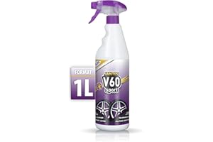 Sisbrill V60 Sport Nettoyant Jantes - Neutre et sûr - Gecko Spray Édition - 1 Litre - 1000 ml
