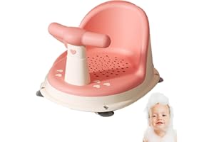 AMESOR Baby Bathtub Seat - Baby Shower Chair, Non-Slip Baby Bath Chair for Bathtub, Baby Bath Seat Toddler Bath Seat, with Suction Cup, 6-18 Months Baby Bath Chair for Bathtub, Bathroom Chairs for Babies