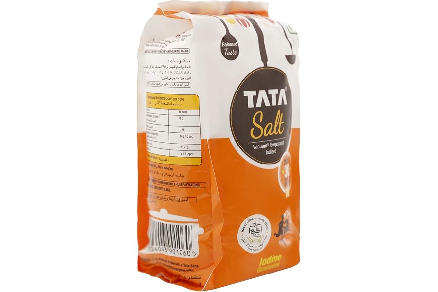 Tata Vacuum Evaporated Iodised Salt, 1kg