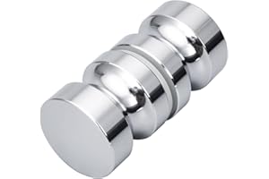 DIYI Alulegierung Doppel Knopf Türgriff Duschtürknopf Duschtürgriff Dusche-Griff Beschläge Türknauf Griff Knopf Schrankgriff Dusche Türknauf