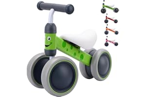 BOLDCUBE Vélo Bébé Draisienne pour Bébé de 1 an 6-18 Mois - Vélo Enfant sans Pédales Jouet Educatif Baby Walker - Premier Anniversaire Cadeau pour Garçons Filles (Bértie)