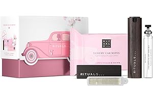 RITUALS The Ritual of Sakura Set de Regalo de Perfume para Coche – Incluye Perfume para Coche, Toallitas, 2 Ambientadores Recargables y un Soporte de Madera Reutilizable