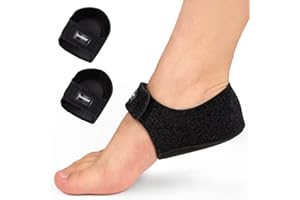 Sumiwish Heel Sleeves, 2PCS Respirant Heel Cushion, Heel Support for Plantar Fasciitis, Heel Protector Pads for Bone Spur, Heel Spur Pain Soulagement et Fissures Talons