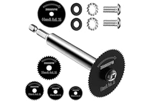 HARIENDNY Cortador de tubos de PVC de 1/4 pulgadas, compatible con taladro y destornillador de impacto, reemplaza 5 cuchillas