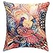swasiya Jute Cushion Cover (Multicolour, 16x16)-Set of 5