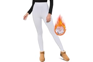 Terecey Pantaloni Termici Donna Invernale Leggins Termici Caldo Pantaloni Termica Elasticizzato Leggings Foderati in Pile Legging Pantacollant Comodo S-3XL