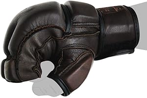 FOX-FIGHT Gants de boxe Legend MMA en cuir véritable de qualité professionnelle pour l'entraînement - Boxe, MMA, Muay Thai, Kickboxe, boxe libre, sport de combat - Gants pour sac de sable