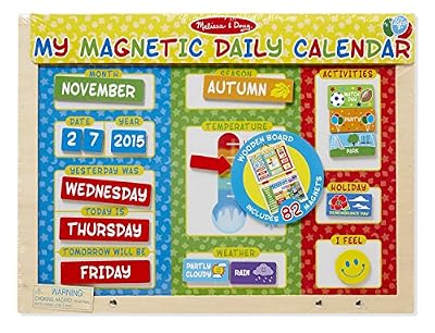 Melissa & Doug - 19253 - Apprendre À Lire Et À Écrire - Mon Premier Calendrier Magnétique