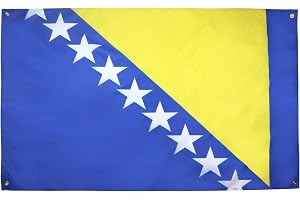 AZ FLAG Flagga Bosnien och Hercegovina 150x90 cm Lätt Polyester 4 Öljetter