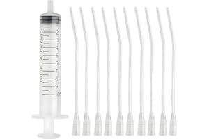 Debbery Baby Bird Feeding Set, 10ml Baby Bird Feeding Syringe Set, Contains 10 Pieces 8mm Tubes, Easy to Clean, Manual Tools for Baby Birds, Pigeons, Parrots, Sparrows and Small Animals