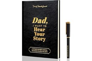 Fabuloustrim Dad,I Want to Hear Your Story,Father’s Guided Journal,Dad Journal Book,To Share His Life & His Love,Portable Journal School Supplies,For Fathers Day,Birthdays,Christmas,Retirement Gifts