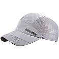Bobury Summer Breathable Mesh Baseball Cap Quick Drying Sport Hats for Men