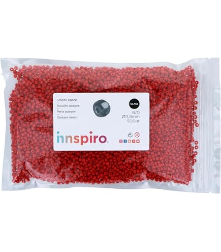 INNSPIRO Rocailles En Verre N9 Diam. Anté Doré Diam. 2,3mm 500gr. Aprox