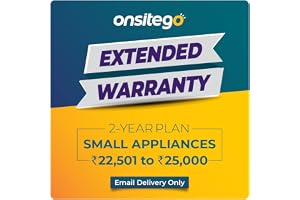 Onsitego 2 Year Extended Warranty for Small Household Appliances from Rs. 22501-25000 (Email Delivery - No Physical Kit)