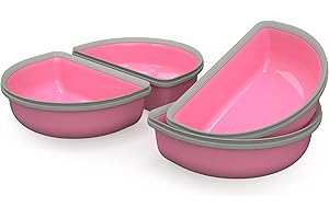SUREFLAP SureFeed - Medio tazón - Paquete de 4 (rosa)