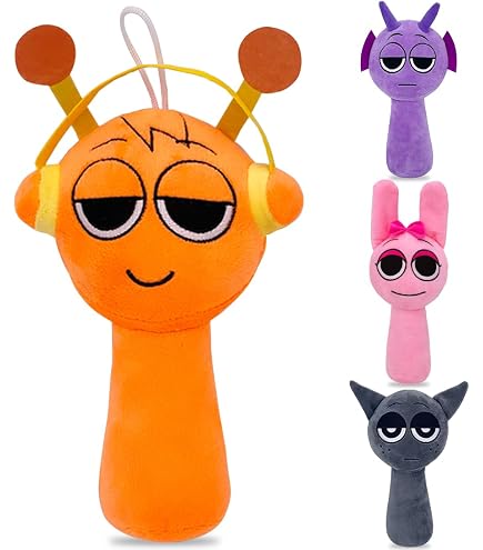 Plushies Horror Musikspiel Kuscheltier – 25 Cm, Grauer Plüsch, Stofftier Für Fans & Sammler