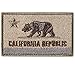 Produktbild Republik Kalifornien Staatsflagge - CA Bear Tactical Moral Patch - Gestickte Hook and Loop Fastener Patch Abzeichen auf Hut, Jacken, Rucksack (Mud) nähen