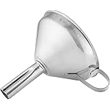 axentia Trichter aus Edelstahl - Einfülltrichter mit Henkel - Einfüllhilfe für Gläser - Metall Einfülltrichter 10 cm Durchmes