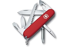 Victorinox Schweizer Taschenmesser Hiker, Swiss Army Knife, Multitool, 13 Funktionen, Klinge, Dosenöffner, Schraubendreher