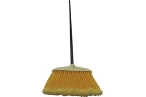 MASTA Haus- und Hof-Besen | mit Kunststoff-Fasern und Metallstiel | 1,3 m | 1 Stück