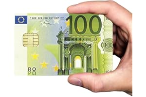 DECO-IDEES Bank Card Sticker 100 Euros - Different and decorate your bank card according to your wishes