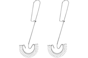 Hoxfly 2 Pezzi Frusta Cucina, Piccola Frusta Manuale, Frusta a Mano, Piccola Frusta Manuale, Frusta per Uova a Molla, Frusta per Salsa Acciaio Inossidabile, Miscelatore per Montare Utensili da Cucina