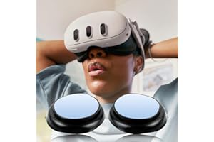 OKESYO Protection d'objectif pour Meta Quest 3 accessoires, accessoires pour Meta Quest 3 avec lentilles + chiffon pour lentilles + boîte miroir, matériau LDPE, empêche les rayures et les dommages aux