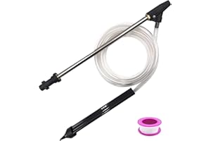 FRUNIMALL Hochdruckreiniger Sandstrahl-Set, 3200 PSI, Sandstrahlpistole, Sprühpistole, Sandstrahlpistole, 6,35 mm, Schnellanschluss-Freigabe mit wasserdichtem Klebeband