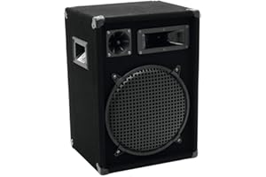 OMNITRONIC DX-1222 3-Wege Box 600 W | Robuste Full-Range-Box mit 12" Tieftöner und 600 Watt Leistung | 1 Stück
