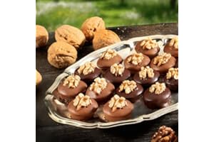 SPEZIALITÄTEN-HAUS G. SCHULTEIS GMBH Wallnuss-Marzipan-Pralinen mit Vollmilch- bzw. Zartbitter-Schokolade umhüllt 375g (1 Packung). €34,53/kg