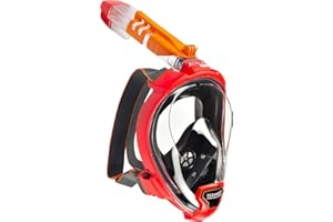 OCEAN REEF - Máscara Facial Completa Aria QR+ para Snorkeling - Visión Subacuática de 180 Grados y Mecanismo Quick Release