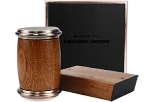 MRUVTC Rolling Knife Sharpener,Rolling Knife Sharpener Kit, Kitchen Knives Tumbler Knife, Roller Knife Sharpener Sharpening System,Knife Sharpener Tool Kit Offers Sharpening Stone-Birthday Gift For Women Men