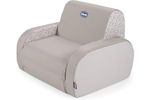 Chicco Fotel dziecięcy Twist, fotel dziecięcy od 1 roku życia, możliwość przebudowy na leżak i sofę, z 3 konfiguracjami, wygodny i lekki, możliwość przebudowy za pomocą 1 gestu, dla dzieci od 12