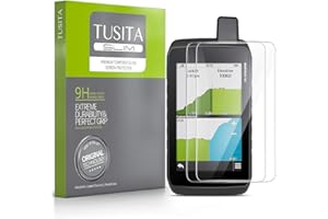 TUSITA [2 Stück Panzerglasfolie Schutzfolie Kompatibel mit Garmin Montana 700 700i 750i - 9H HD Tempered Glass Displayschutzfolie - Handheld GPS Navigator Zubehör