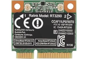 Heayzoki Mini Tarjeta de Red inalámbrica PCI-E, 150Mbps Bluetooth3.0 WiFi Tarjeta de Red inalámbrica PCI-E, Tarjeta de Interfaz de Red del Servidor PCIE Tarjeta de Red Bluetooth Soporte 802.11N