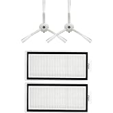 Roborock ile Uyumlu Q8 Max,Q5 Max/Q8 Pro-Q5 Pro Hepa Filtre,Fır&ccedil;a,Mop Paspas Bezi-Beyaz 4 Par&ccedil;a