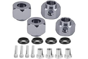 VGEBY RC Hex hjulnav, hållbar aluminiumlegering 1:10 skala 9 mm fjärrkontroll crawler bil hex hjul nav bredare anslutning RC