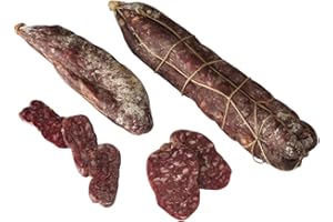La Cigolina – Salame di Wagyu 200g + Salame di Frisona 500g | Salumi bovini artigianali 100% italiani | A basso contenuto di grassi, ricchi di gusto e Omega 3 | Stagionati e naturali