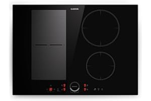Klarstein Induction Hob, 7000W Electric Hobs Induction Cooker, 4 Ring Electric Pan Hob, Built-In Table Top Cookers w/ 4 Hobs, Touch Control, Inductions Heater Cooktops, Hot Plates for Cooking